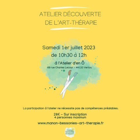 Atelier découverte de l'art-thérapie à Vertou, par Manon Bessonies.
